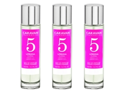 3x CARAVAN Perfume de Mujer Nº5 - 150ml
