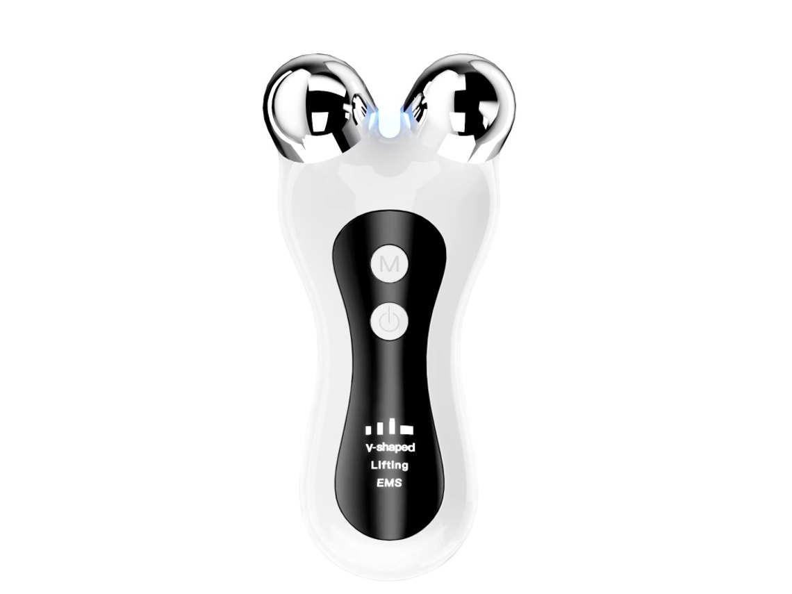 Dispositivo de electroestimulación muscular facial para adelgazar y reafirmar, rodillo de masaje facial con microcorriente, masajeador