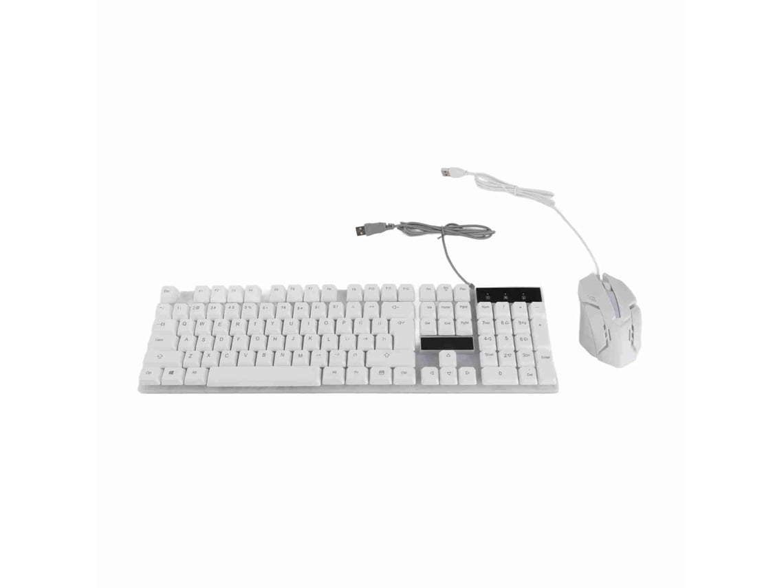 Conjunto De Teclado Y Ratón Con Iluminación Rgb, 104 Teclas, Conexión Usb Con Cable, Para Juegos Y Uso De Oficina.