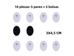 (10 Piezas, 3 X 4,5 Cm) Parches De Gel De Repuesto Autoadhesivos Para Terapia De Masaje De Pulso Tens