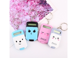 Mini Calculadora Con Llavero, 8 Dígitos, Portátil Para Niños Y Estudiantes, Material Plástico.