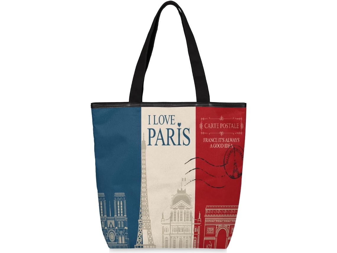 Bolso de hombro Tropicallife con bandera francesa (28x10x34,5 cm)