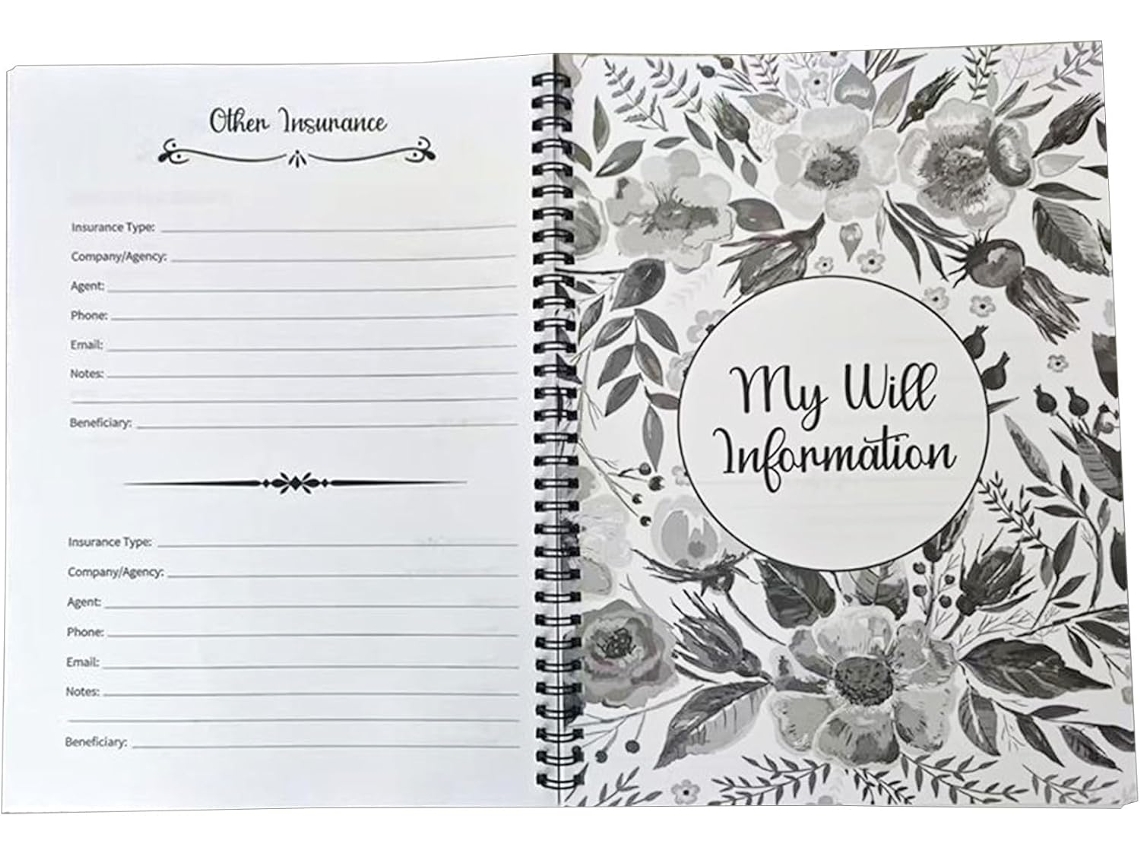 Cuaderno De Planificación Para Personas Mayores, Organizador De Testamentos, Diario De Legado