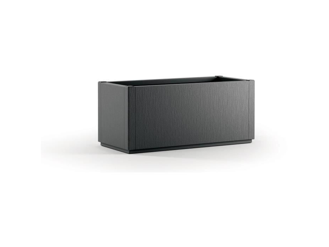 Jardinera Ethica rectangular 80 cm grafito