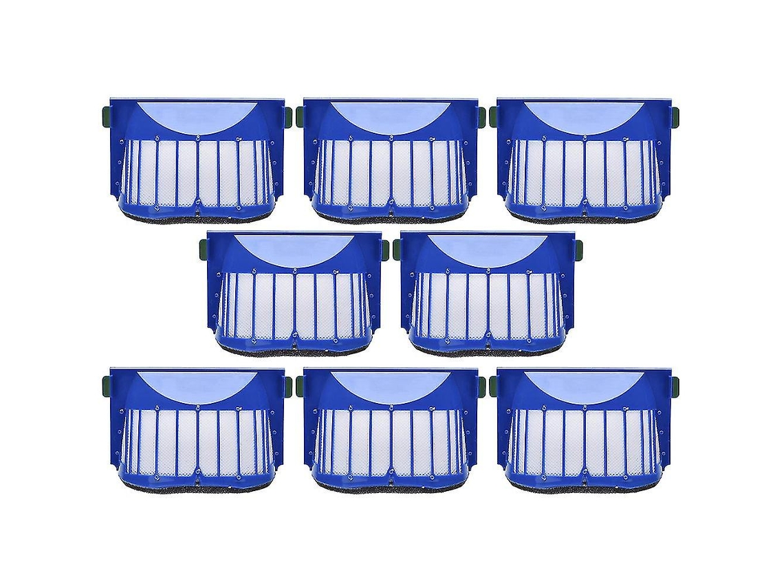 8 filtros para aspiradora robot compatibles con las series Irobot Roomba 500/600.