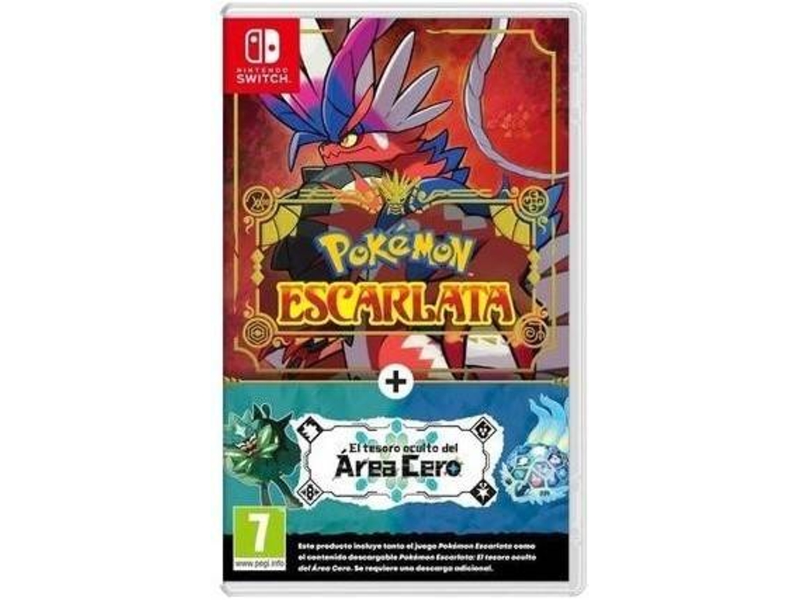 Juego Nintendo Switch Pokémon Escarlata + DLC El tesoro oculto del Area Cero