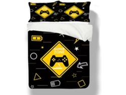 Funda nórdica de microfibra con estampado de mando de videojuegos, 135x200cm, EXCLUSIVA DE MAISON