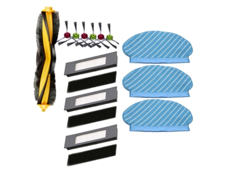 Conjunto de pano de esfregão com escova lateral de filtro para ecovacs deebot ozmo 920 950 peças