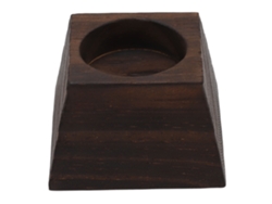 2026-portavelas Trapecio De Madera Retro Para Navidad Boda Decoración Mesa Ornamento Madera Negra