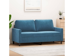 Sofá De 2 Plazas | Sofá De Salón | Sofá De Descanso Terciopelo Azul 140 Cm Wsd794961
