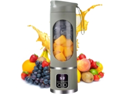 Exprimidor de frutas Eifson de 500 ml con 12 cuchillas de acero inoxidable, control de velocidad múltiple, 3,7 V (verde)