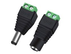 Conector De Alimentación De 12 V Cc, 5,5 Mm X 2,1 Mm, Centropower (10 Machos + 10 Hembras)