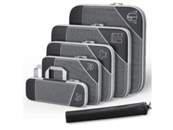 Caja de Almacenaje Plegables Nailon Viaje RNEMITERY Nylon Negro (35x45x6cm)