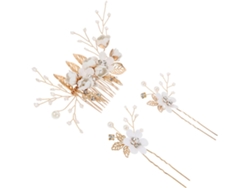 15 Pièces Peigne De Mariée Coiffe Mariage Nuptiale Fille Pince A Cheveux Épingle Fourche En Forme U