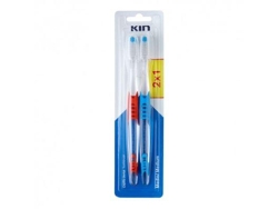 Cepillo de dientes doble mediano 2x1 Kin