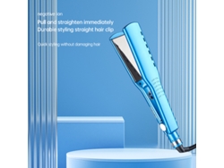 (azul, Estándar Europeo) Plancha Y Rizador De Pelo (azul) Con Placa Plana