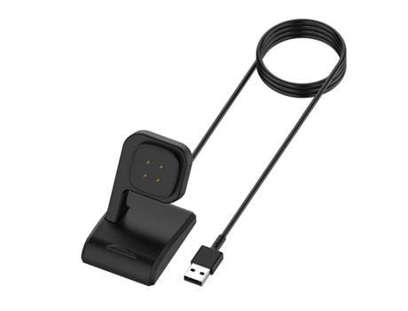 Soporte de carga magnético vertical para Fitbit Versa4/Sense2 con soporte de carga rápida con protección de chip
