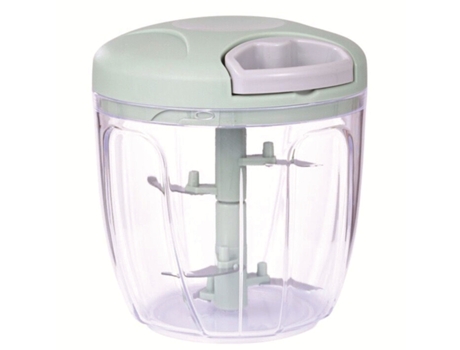 Picadora de cebolla de 900 ml Picadora de cebolla manual Diseño de cordón manual Transparente para cortar cebollas, ajos, frutas y verduras(verde) ...