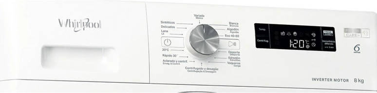 Lavadora WHIRLPOOL FFS 8258 W SP (8 kg - 1200 rpm - Blanco)