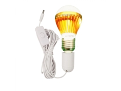 VYLARA Soquete De Lâmpada De Parafuso E27, Iluminação Suave, Branco Quente, Lâmpada Led 12v 5w Com Interruptor De Botão Manual Para Sala De Estar, Trailer, I