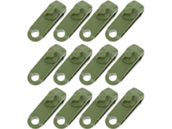 Juego De 12 Abrazaderas Para Lonas Y Tiendas De Campaña, Sujetadores De Plástico Sólido De Alta Resistencia, Clips De Tornillo Moleteados Ajustables.