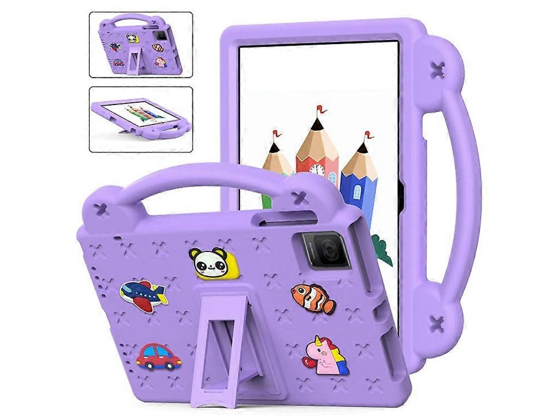 Compatible con la funda para tablet TCL Tab 10 Gen 2 / T-Mobile Revvl, fabricada en espuma EVA con bonitos estampados, soporte y correa.