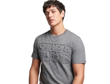 Camiseta para Hombre SUPERDRY (XL - Negro)