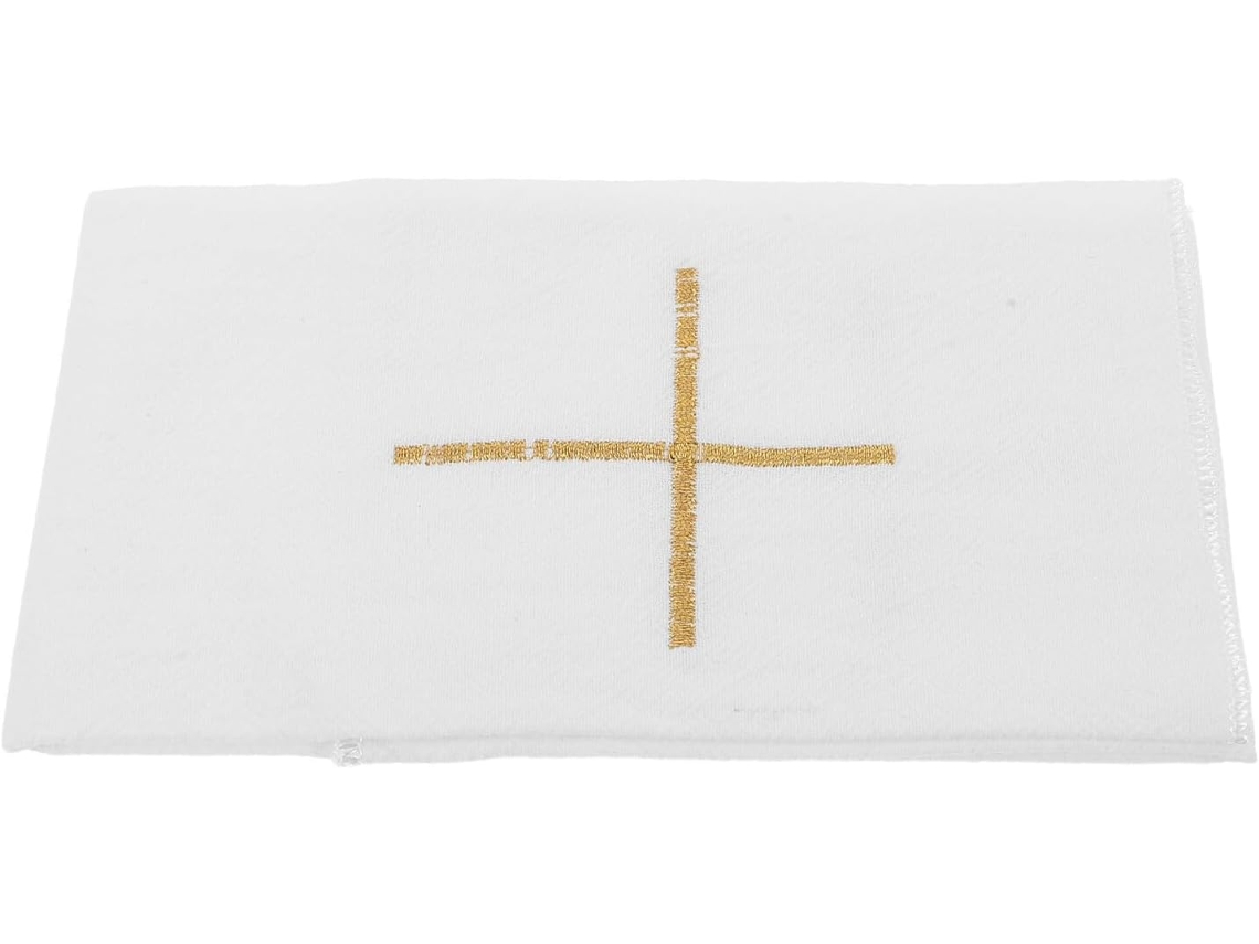 Sudario Blanco Tela Con Bordados, Limpiar,