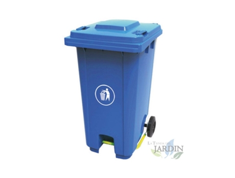 Cubo De Basura 120 Litros Azul 56X48X93 Cm SUINGA