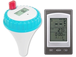 Termómetro flotante digital inalámbrico para piscinas con pantalla para piscinas interiores y exteriores, spas y Spas.