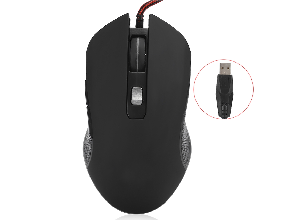 Ratón Mecánico Usb Para Juegos Con 8 Teclas, Antideslizante, 3200 Ppp, Interfaz Usb V1.