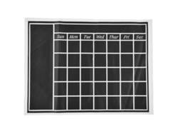 Pizarra adhesiva para pared de 45x60cm, autoadhesiva, removible, impermeable, de PVC, con calendario y textura mate para el hogar.