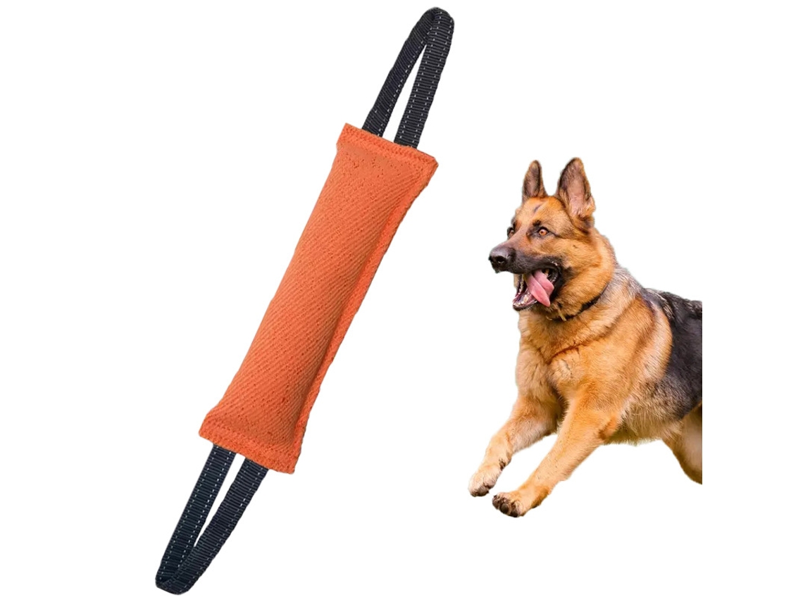 Juguete reforzado para perros para que los cachorros jueguen a tirar de la cuerda y se entretengan - Digitallab Naranja