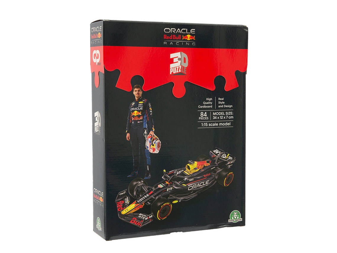 Rompecabezas 3D del famoso coche de F1 de Red Bull