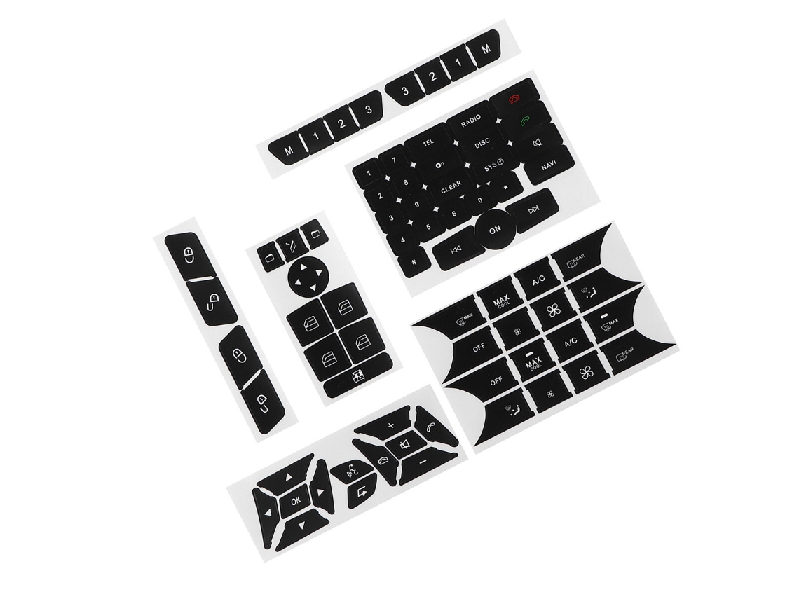 Calcomanías De Reparación De Botones En Negro Mate Para Mercedes-benz Glk350 Clase C Cls C218 Slk W172 W204 W212 W218 W207