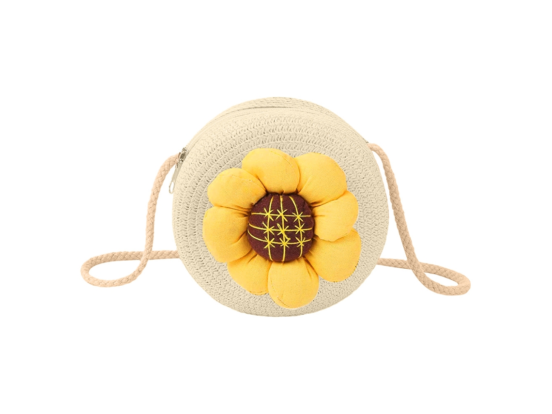 Bolsa De Praia Em Palha Com Bandoleira