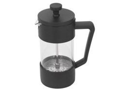Cafetera y tetera de prensa francesa de 600 ml con filtro de malla 120, color negro