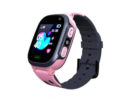 Smartwatch S1 para niños Llamada con tarjeta SIM Smartphone Pantalla táctil Ligero Impermeable Rosa