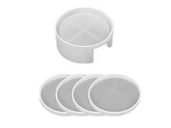 5 Moldes De Soporte De Resina De Silicona Suave, Superficie Lisa, Fácil Desmolde Para Proyectos De Bricolaje.