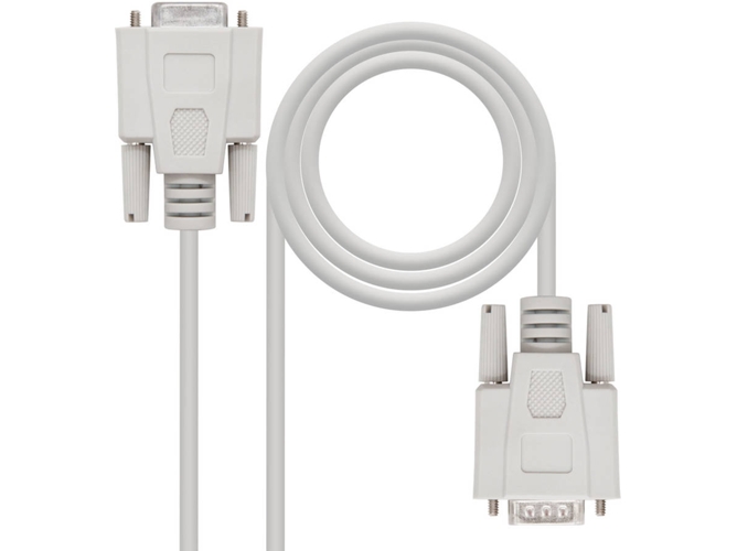 Cable de Serie NANOCable de Serie (DB9 - DB9 - 3 m - Beige)