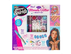 Estudio belleza SHIMMER'N SPARKLE Set de purpurina para uñas, cuerpo y pelo