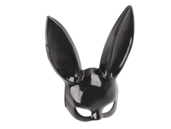 Máscara De Conejo Con Orejas De Conejo, Máscara Facial De Conejo Portátil Para Mascaradas