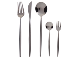 Conjunto de cubiertos Negro RIGATONI