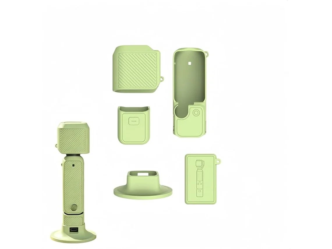 Funda Protectora Para La Cámara Dji Osmo Pocket 4, Funda Completa Con Cordón Y Base (verde) Czhhmart