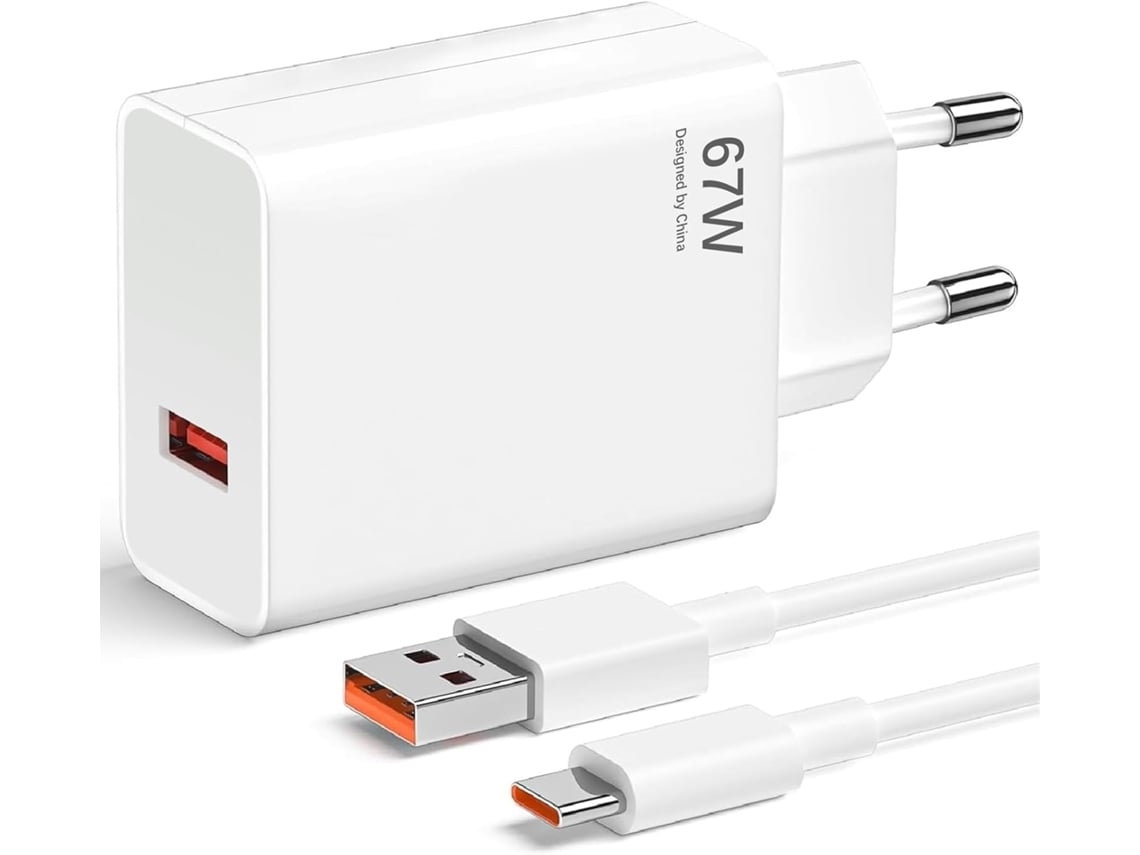 Kit De Carregamento Usb-a De 67 W + Cabo De Dados, Compatível Com Dispositivos Mini.