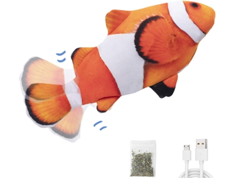 Pez Flotante Eléctrico Juguete De Pez Gato En Movimiento Juguete De Perro De Pez Flexible Realista ELKUAIE