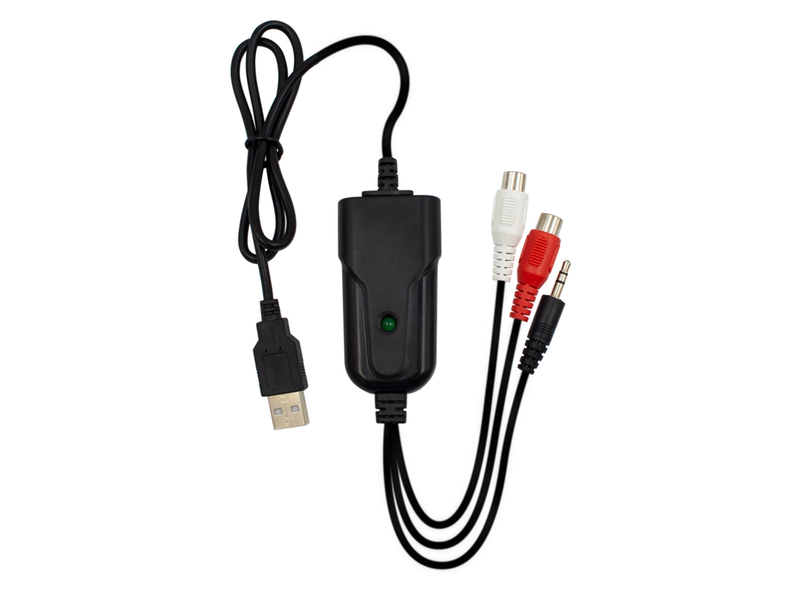 Capturador Audio Usb 2.0 Rca 3.5mm Convertir Cassette Mp3 Digital