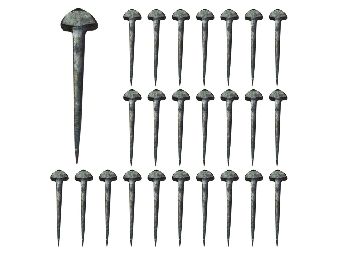 Paquete De 50 Clavos De Hierro Compactos Y Resistentes Para Zapatos Con Punta Afilada.