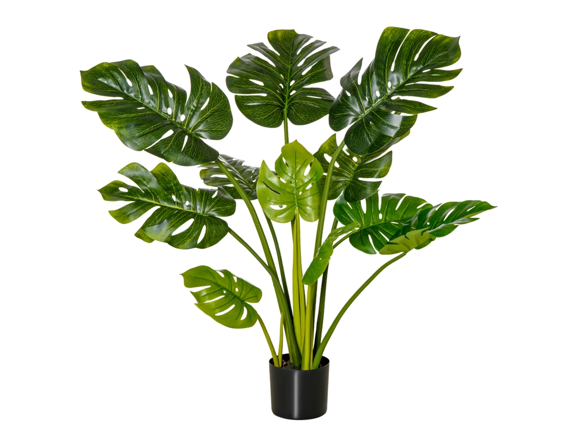 Planta Artificial De Interior De 110 Cm En Maceta De Plástico, Fácil De Cuidar.