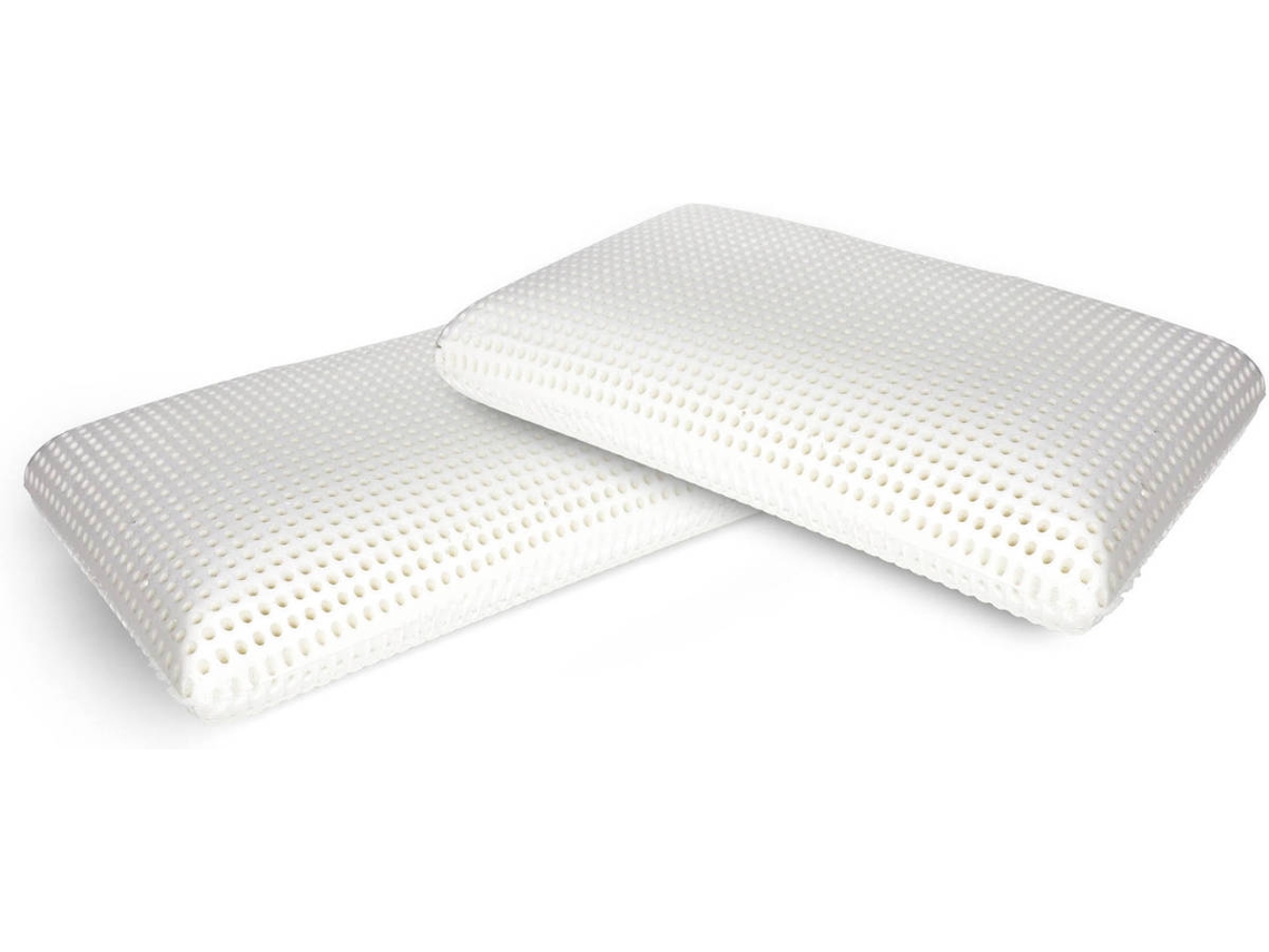 Juego de 2 Almohadas DMORA Brathable (Blanco - 70x40x16 cm)